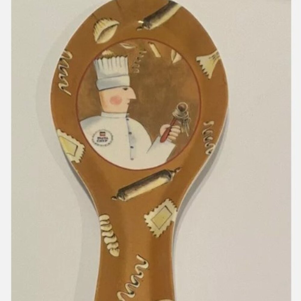 Keller Charles Philadelphia Pasta Chef Spoon Rest Noodles Rolling Pin Kitchen